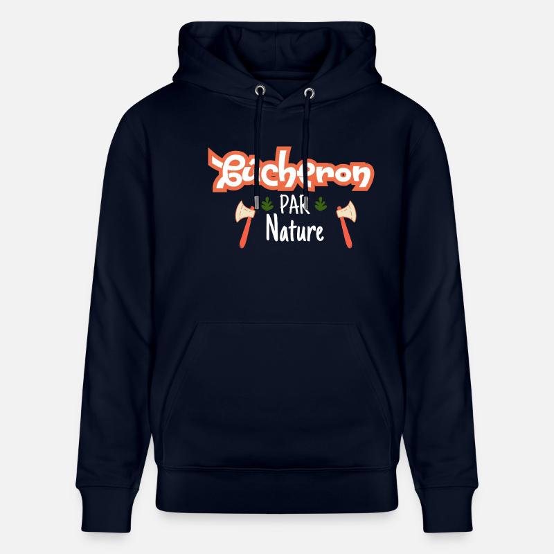 Bûcheron par nature - Sweat à capuche bio CRUISER Stanley/Stella Unisexe - marine
