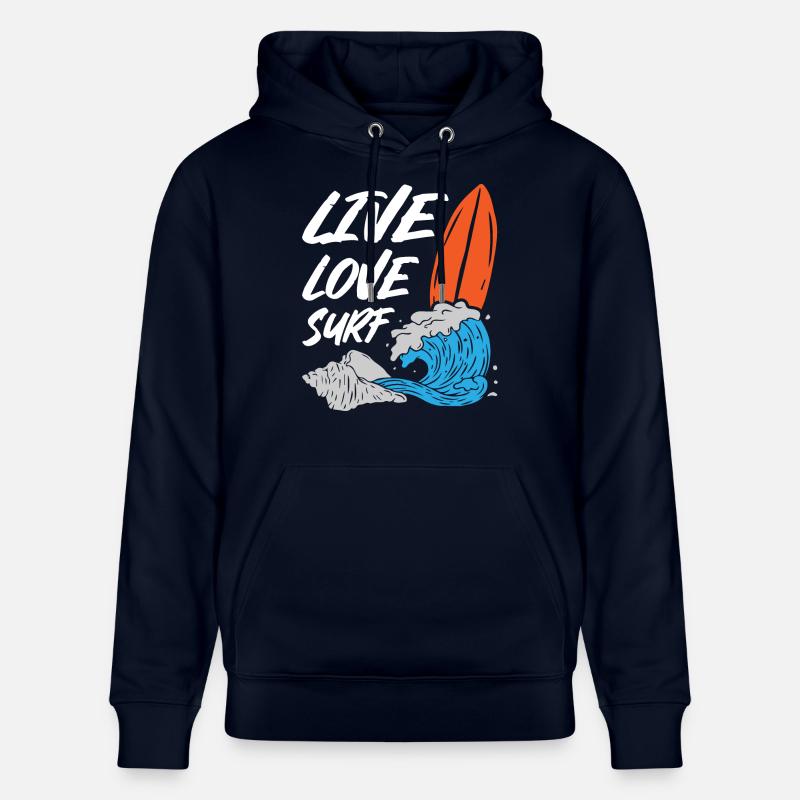 Surf d’amour en direct - Sweat à capuche bio CRUISER Stanley/Stella Unisexe - marine