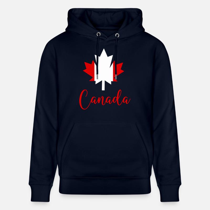 Canada Canada Feuille d’érable - Sweat à capuche bio CRUISER Stanley/Stella Unisexe - marine