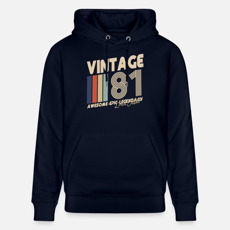 1981 - Sweat à capuche bio CRUISER Stanley/Stella Unisexe - marine