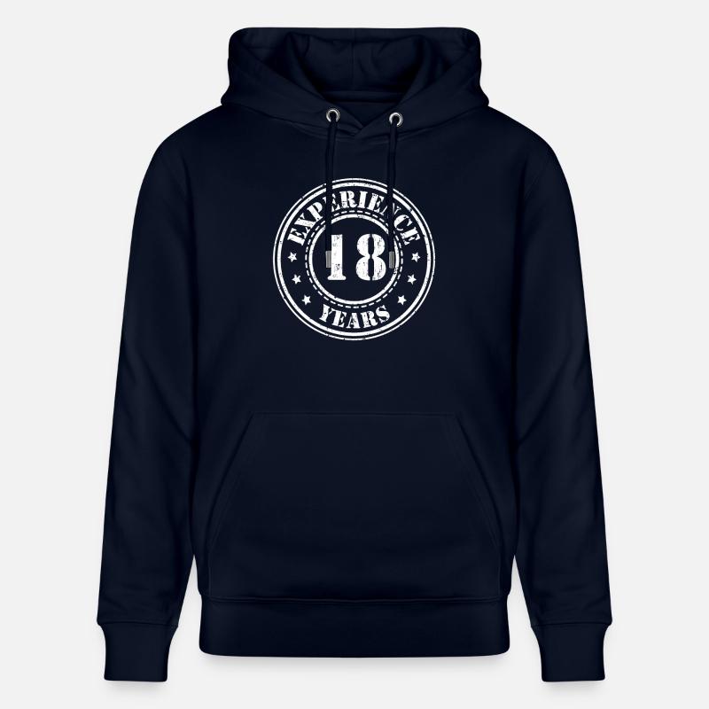 18 ans d'expérience - Sweat à capuche bio CRUISER Stanley/Stella Unisexe - marine