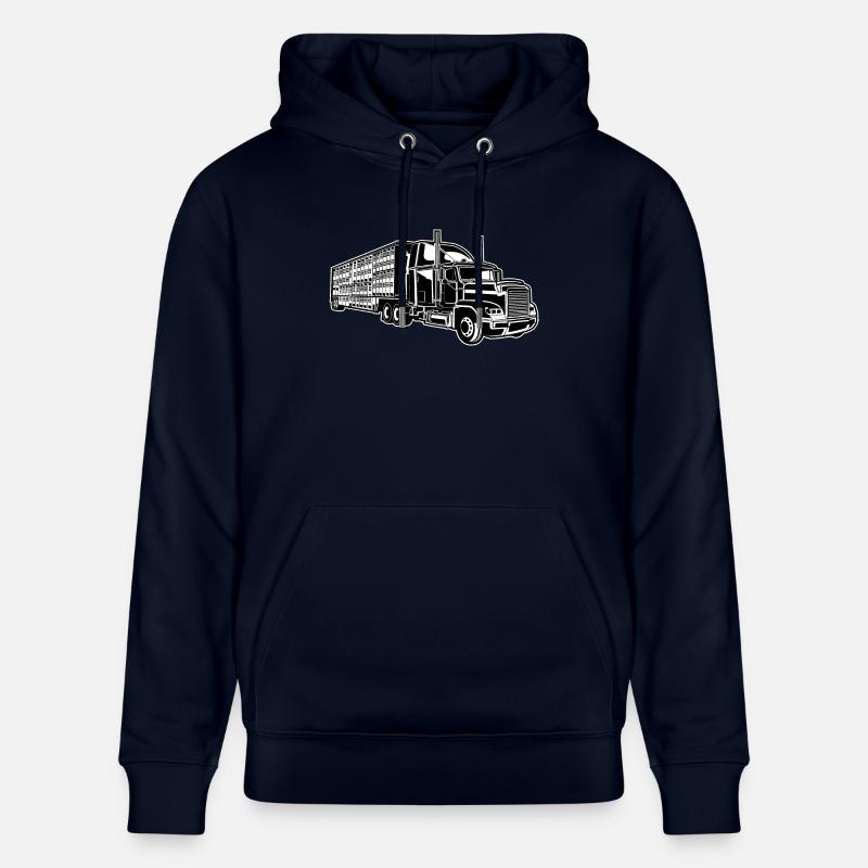 Camion / camion 01_schwarz blanc - Sweat à capuche bio CRUISER Stanley/Stella Unisexe - marine