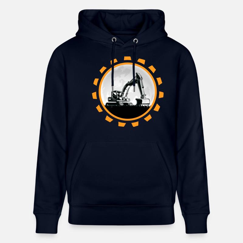 bagger baggerfahrer Baustelle Baggerschaufel - Stanley/Stella Unisex Bio-Hoodie CRUISER  - Navy