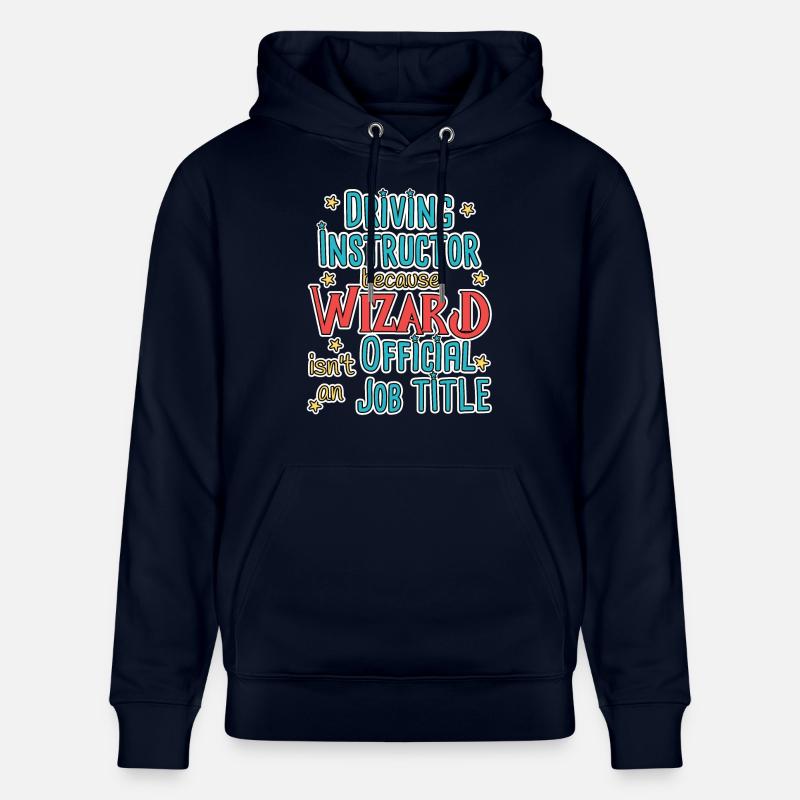Instructeur de conduite Wizard Auto-école - Sweat à capuche bio CRUISER Stanley/Stella Unisexe - marine