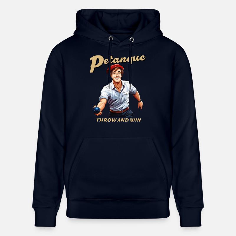 PÉTANQUE LANCER ET GAGNER - Sweat à capuche bio CRUISER Stanley/Stella Unisexe - marine