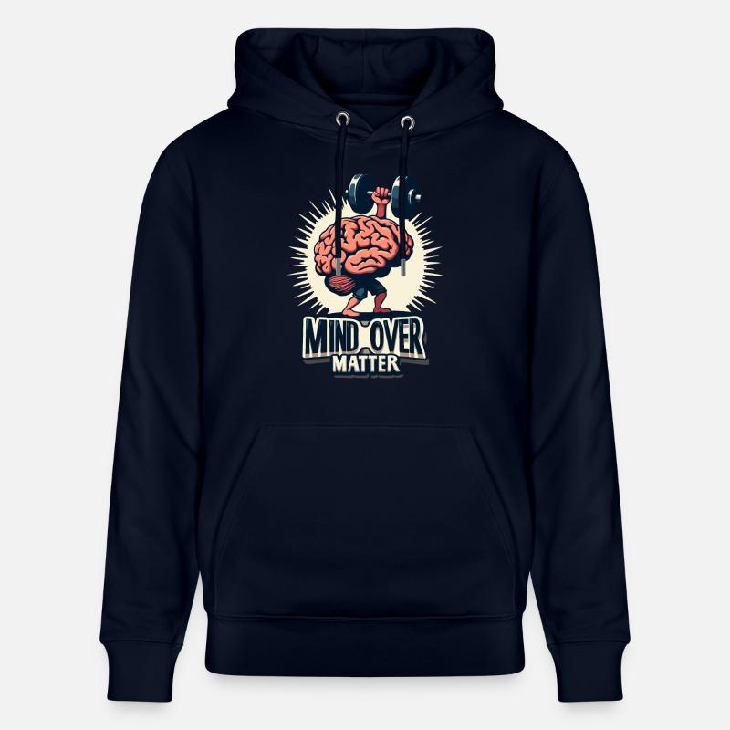 L’ PLUTÔT QUE LA MATIÈRE - Sweat à capuche bio CRUISER Stanley/Stella Unisexe - marine