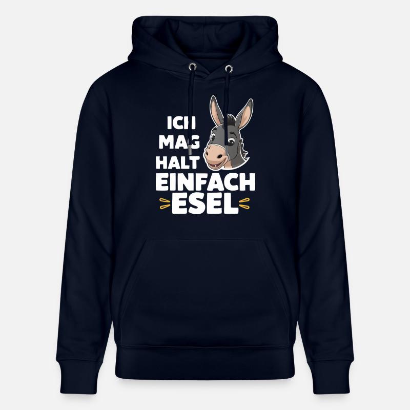 Esel Eselchen Maultier Muli - Stanley/Stella Unisex Bio-Hoodie CRUISER  - Navy