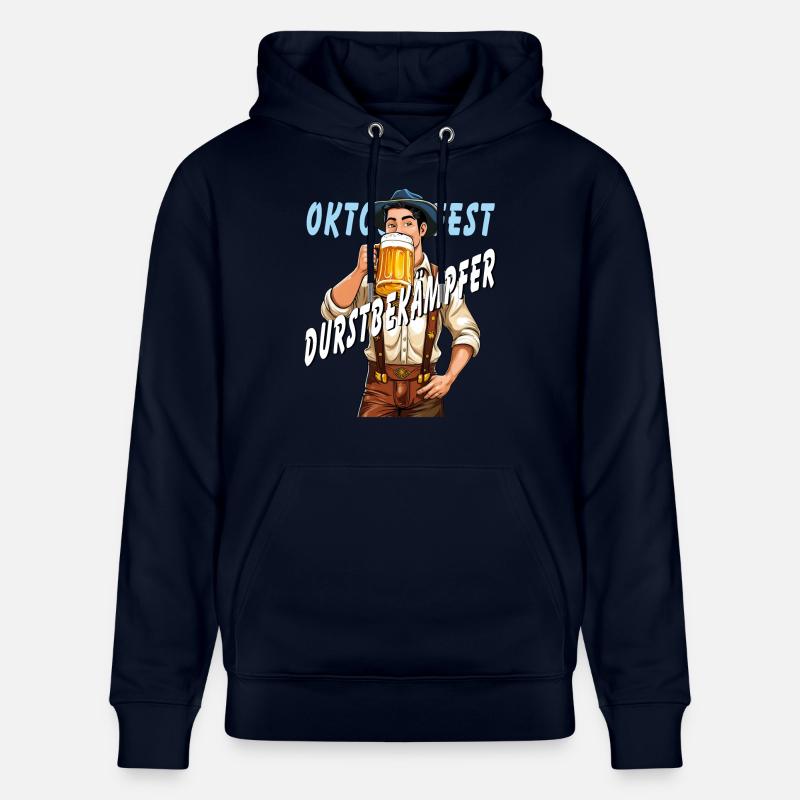 MANN Bier DURSTBEKÄMPFER - Stanley/Stella Unisex Bio-Hoodie CRUISER  - Navy