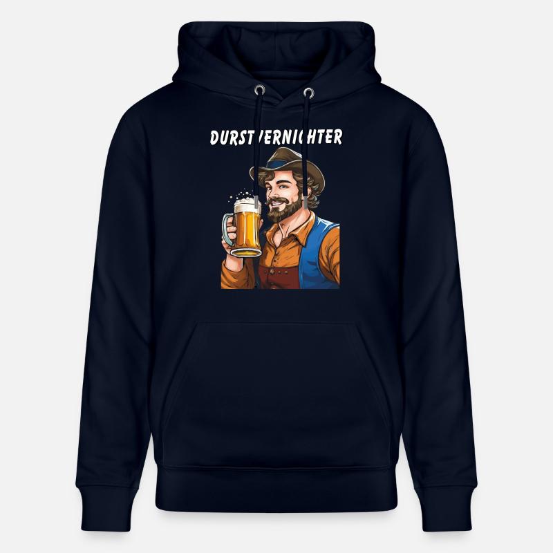 Bière MAN - Sweat à capuche bio CRUISER Stanley/Stella Unisexe - marine