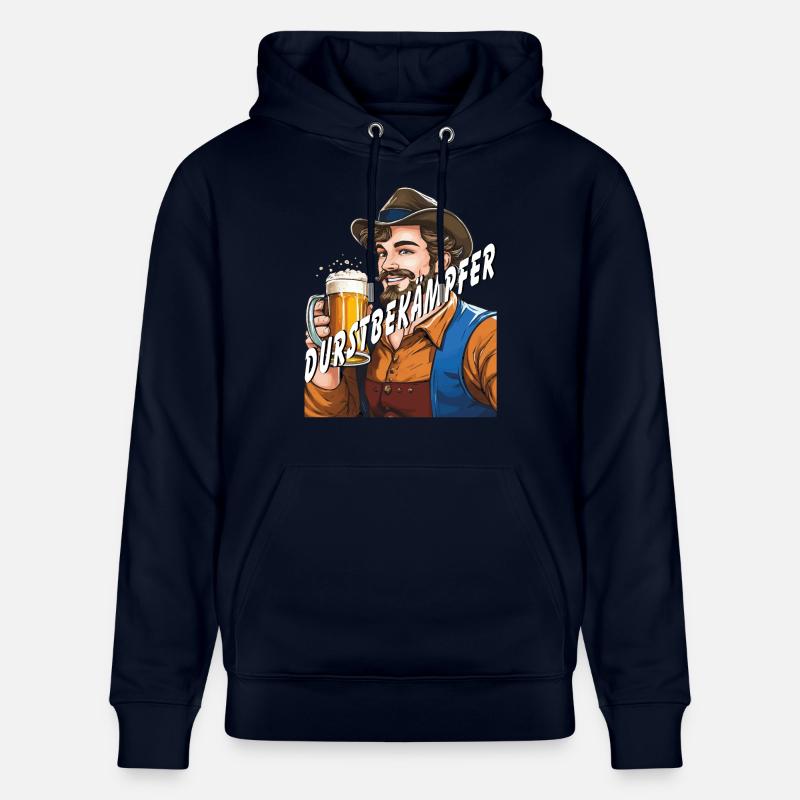 MANN Bier DURSTBEKÄMPFER - Stanley/Stella Unisex Bio-Hoodie CRUISER  - Navy