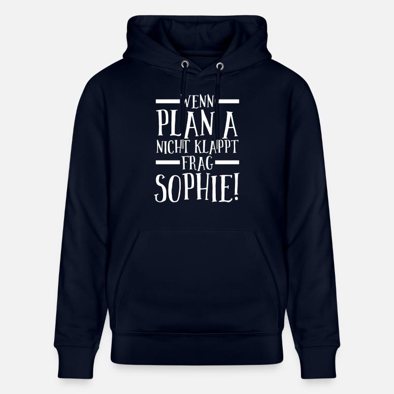 Prénom Sophie - Sweat à capuche bio CRUISER Stanley/Stella Unisexe - marine