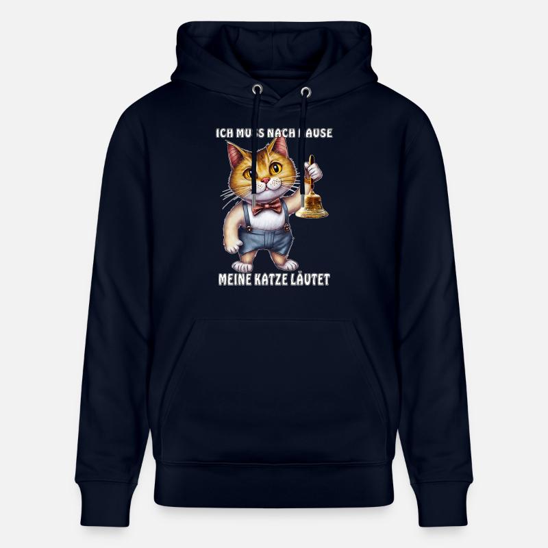 MES BAGUES DE CHAT - Sweat à capuche bio CRUISER Stanley/Stella Unisexe - marine