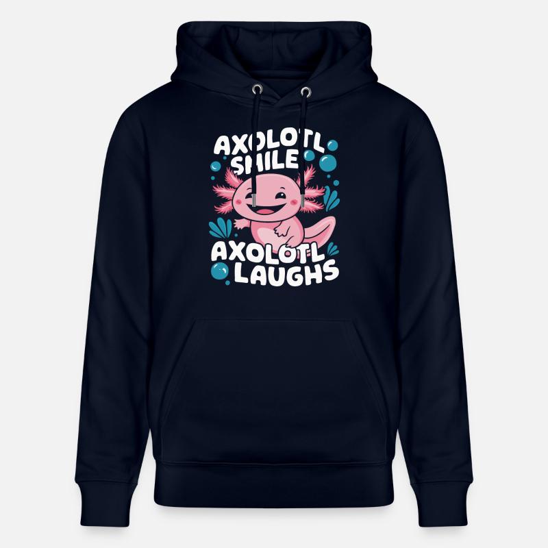 Poisson axolotl - Sweat à capuche bio CRUISER Stanley/Stella Unisexe - marine