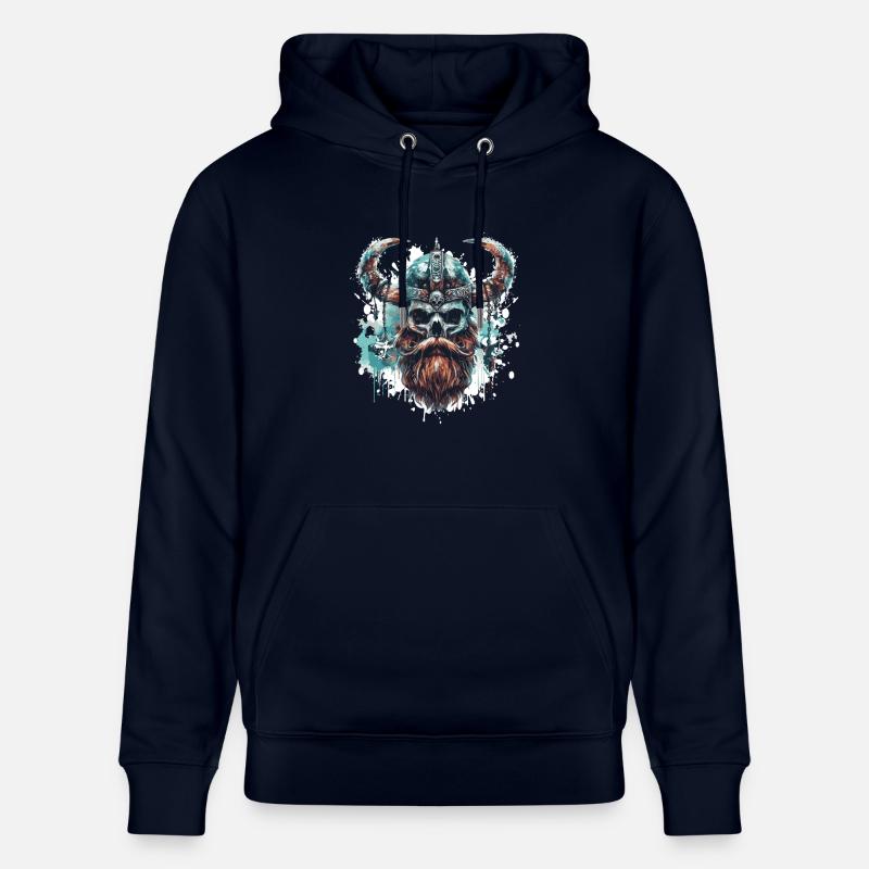 Crâne Viking - Sweat à capuche bio CRUISER Stanley/Stella Unisexe - marine