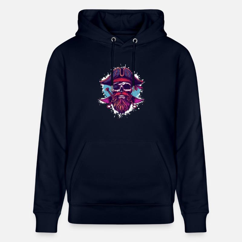 Crâne de pirate - Sweat à capuche bio CRUISER Stanley/Stella Unisexe - marine