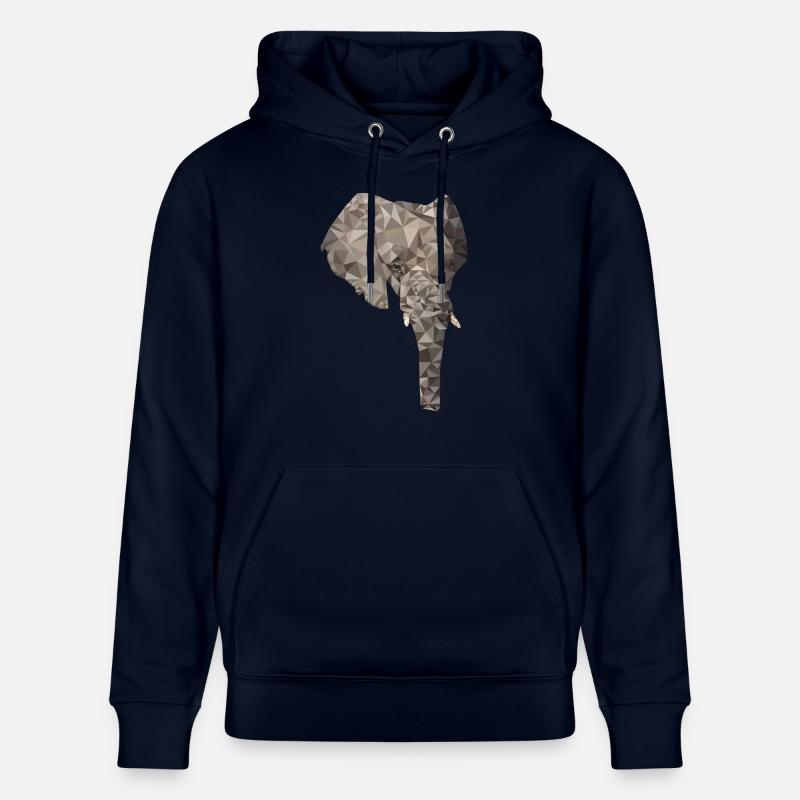 Polygone d’éléphant - Sweat à capuche bio CRUISER Stanley/Stella Unisexe - marine