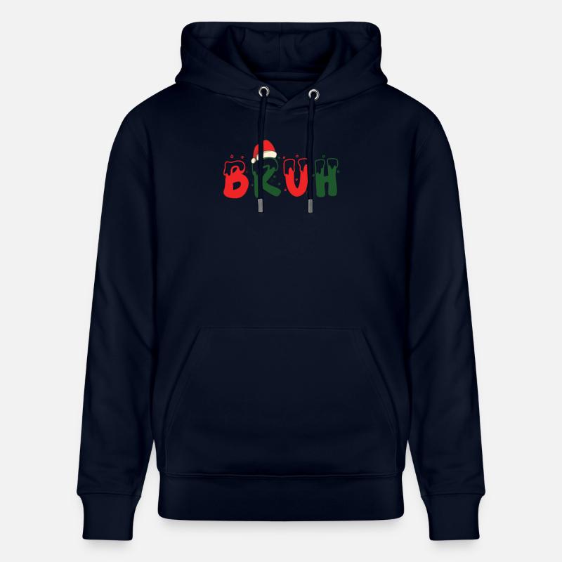 Bruh Noël - Sweat à capuche bio CRUISER Stanley/Stella Unisexe - marine