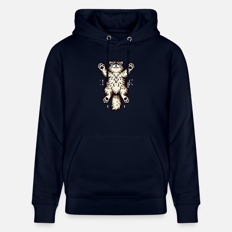 Springende Katze - Stanley/Stella Unisex Bio-Hoodie CRUISER - Navy