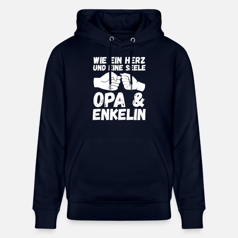 Papi et petite-fille - Sweat à capuche bio CRUISER Stanley/Stella Unisexe - marine