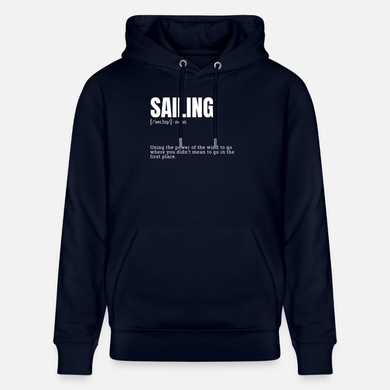 Définition de la navigation amusante - Sweat à capuche bio CRUISER Stanley/Stella Unisexe - marine