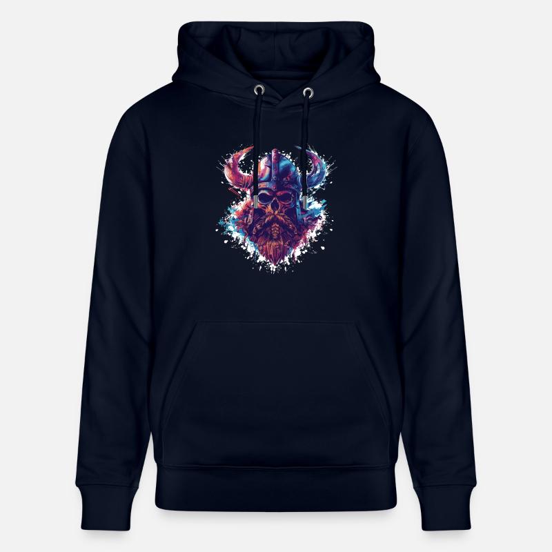 Crâne Viking - Sweat à capuche bio CRUISER Stanley/Stella Unisexe - marine