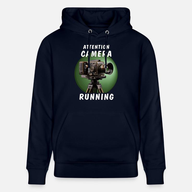 ATTENTION CAMÉRA EN MARCHE - Sweat à capuche bio CRUISER Stanley/Stella Unisexe - marine