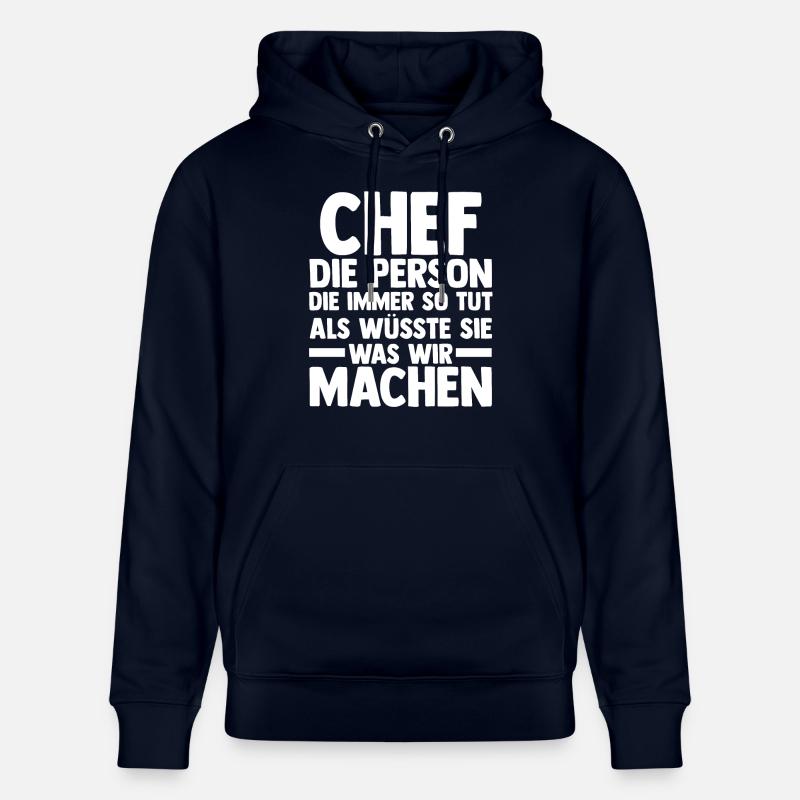 Chef d’équipe Farewell - Sweat à capuche bio CRUISER Stanley/Stella Unisexe - marine