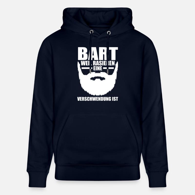 Bärtig Bartträger Bart - Stanley/Stella Unisex Bio-Hoodie CRUISER  - Navy