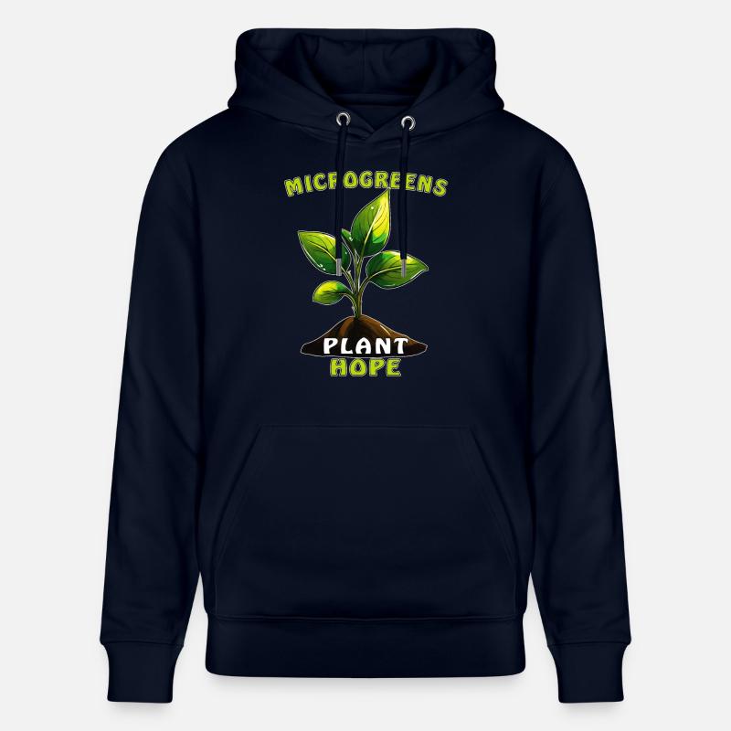 PFLANZE MICROGREENS PLANT HOPE - Sweat à capuche bio CRUISER Stanley/Stella Unisexe - marine