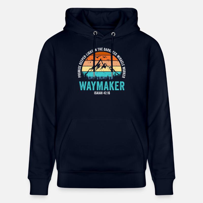 Wegweiser, Versprechenshüter, Wundertäter - Stanley/Stella Unisex Bio-Hoodie CRUISER - Navy