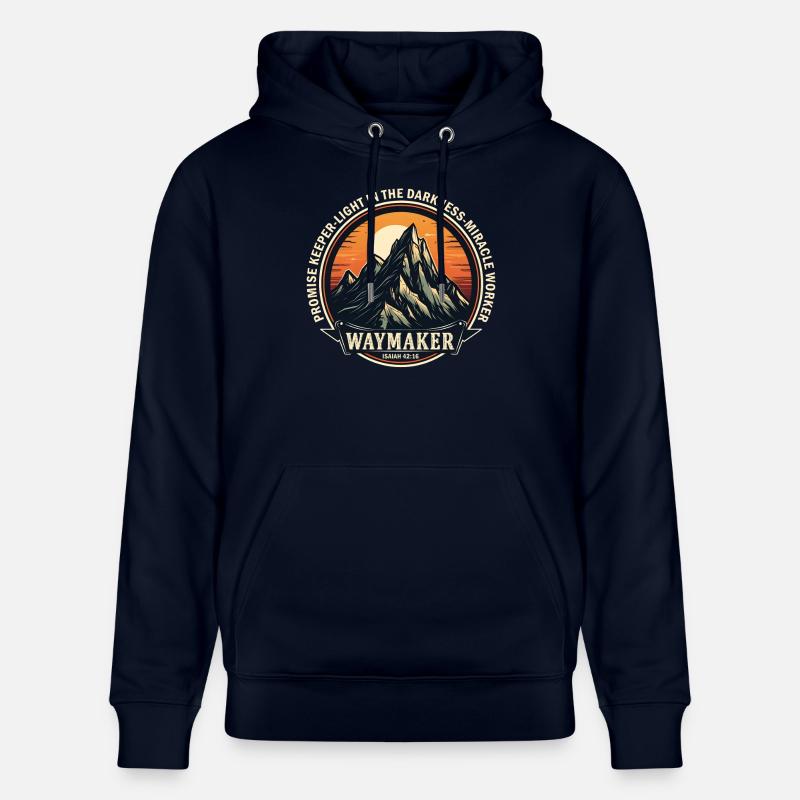 Wegweiser, Versprechenshüter, Wundertäter - Stanley/Stella Unisex Bio-Hoodie CRUISER  - Navy