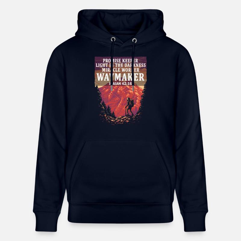 Wegweiser, Versprechenshüter, Wundertäter - Stanley/Stella Unisex Bio-Hoodie CRUISER  - Navy