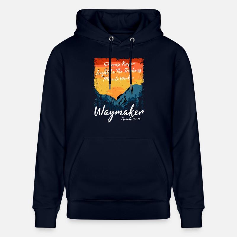 Wegweiser, Versprechenshüter, Wundertäter - Stanley/Stella Unisex Bio-Hoodie CRUISER  - Navy