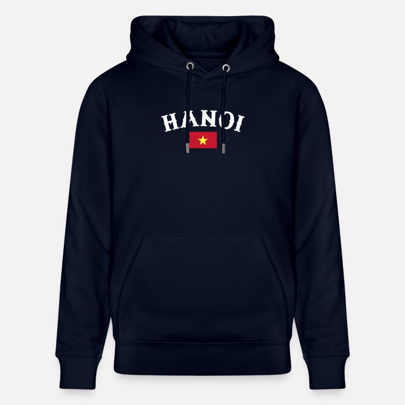 Hanoï Vietnam Drapeau vietnamien - Sweat à capuche bio CRUISER Stanley/Stella Unisexe - marine