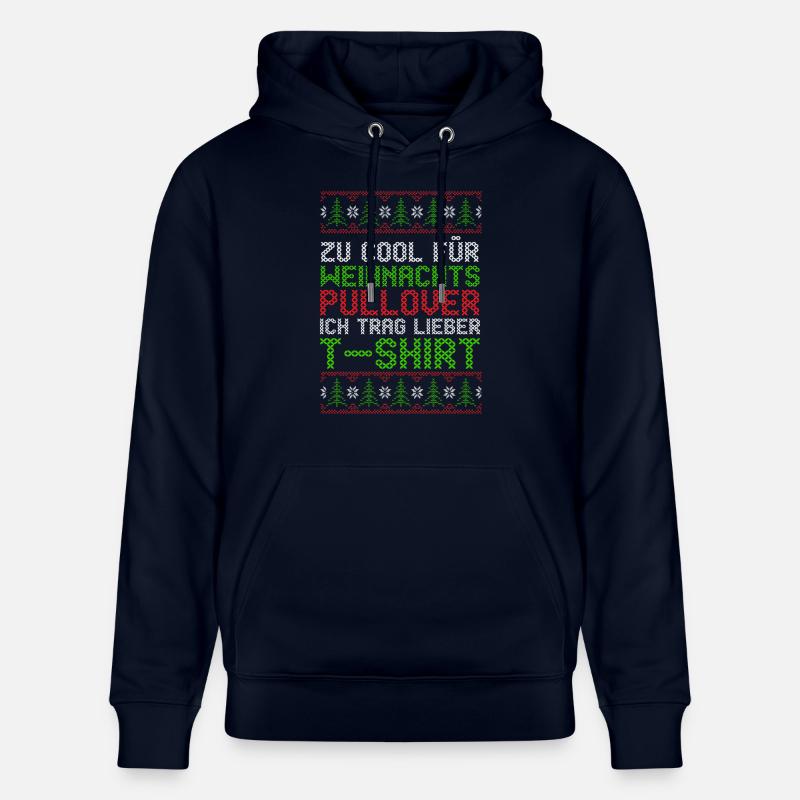 Père Noël Noël laid Noël - Sweat à capuche bio CRUISER Stanley/Stella Unisexe - marine