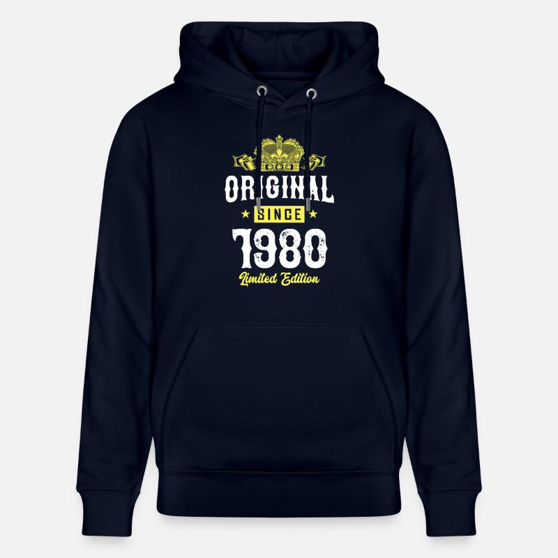 1980 Édition limitée - Sweat à capuche bio CRUISER Stanley/Stella Unisexe - marine