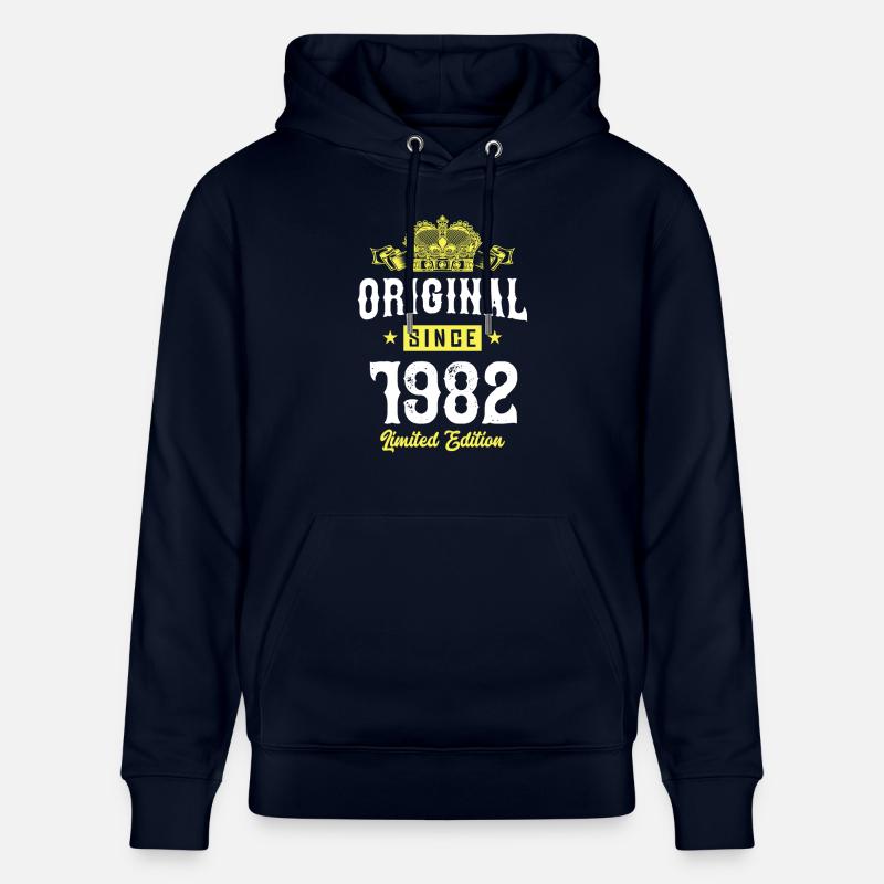 1982 Édition limitée - Sweat à capuche bio CRUISER Stanley/Stella Unisexe - marine