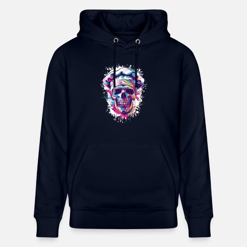 Koch Skull Chef - Sweat à capuche bio CRUISER Stanley/Stella Unisexe - marine