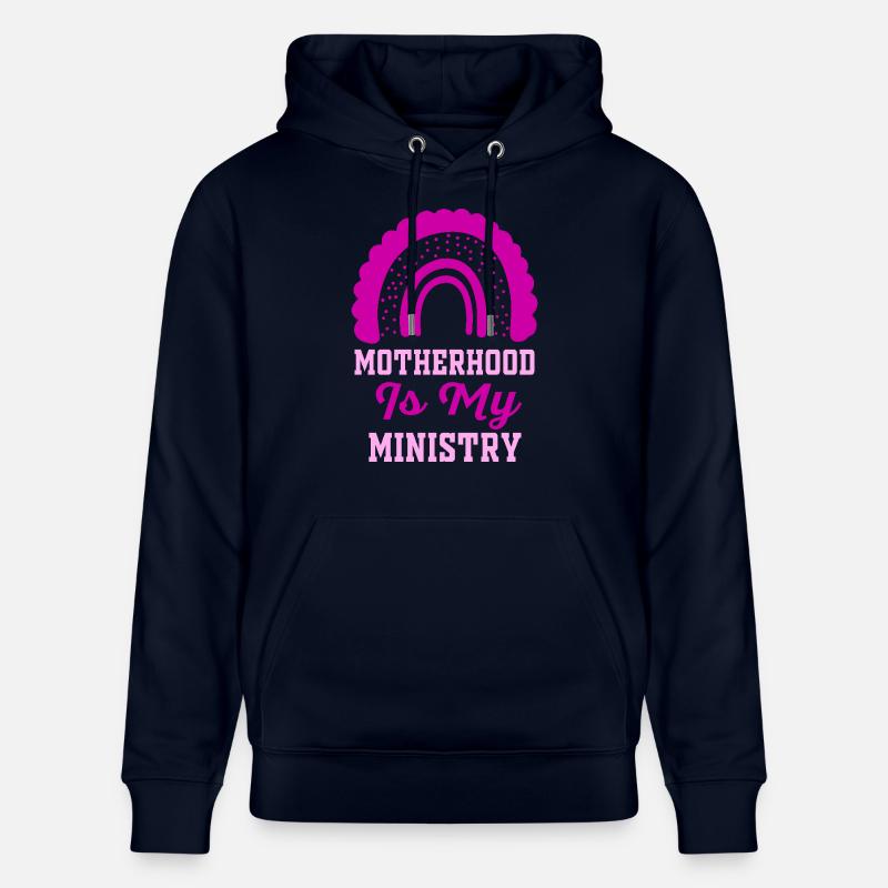 La maternité est mon ministère - Sweat à capuche bio CRUISER Stanley/Stella Unisexe - marine