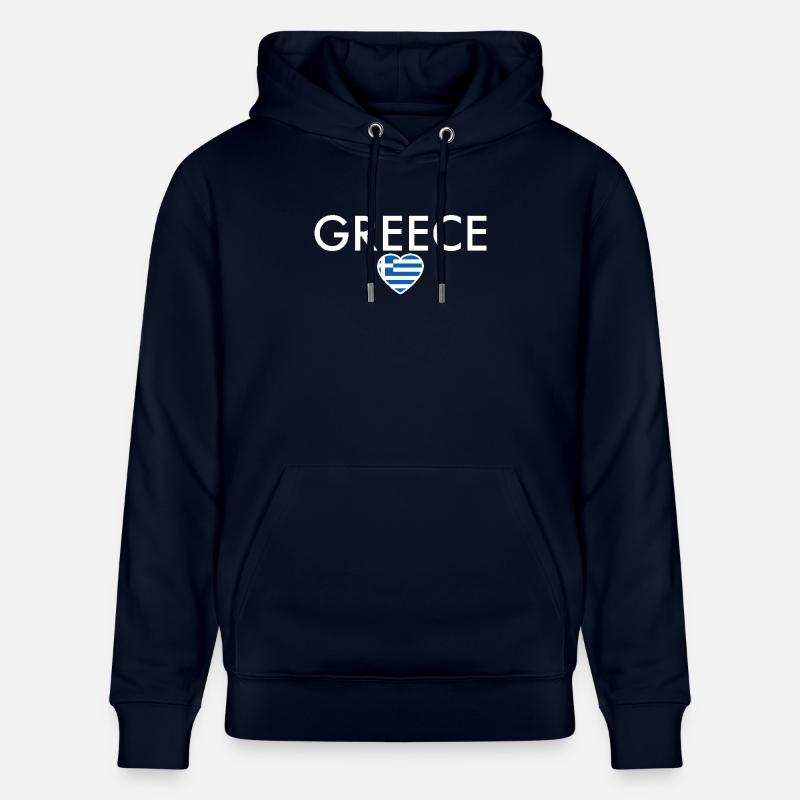 Grèce Grèce Drapeau grec Grec - Sweat à capuche bio CRUISER Stanley/Stella Unisexe - marine