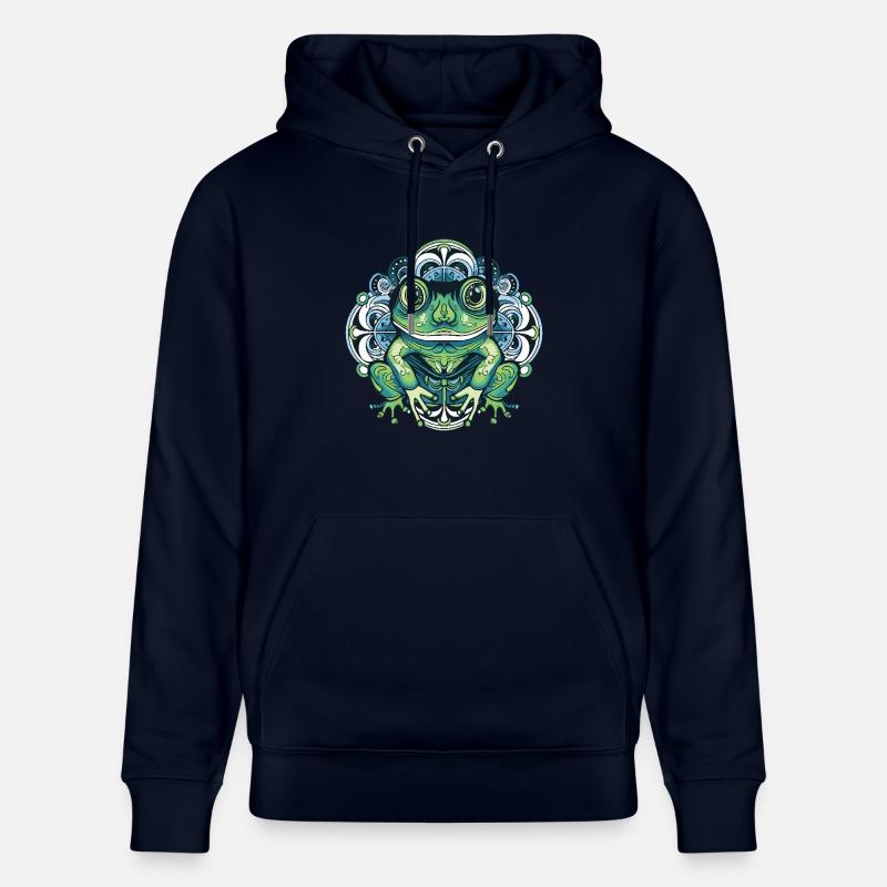 Portrait de grenouille - Sweat à capuche bio CRUISER Stanley/Stella Unisexe - marine