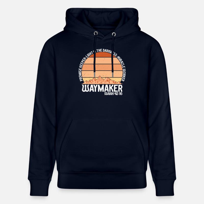 Wegweiser, Versprechenshüter, Wundertäter - Stanley/Stella Unisex Bio-Hoodie CRUISER  - Navy