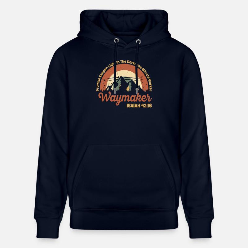 Wegweiser, Versprechenshüter, Wundertäter - Stanley/Stella Unisex Bio-Hoodie CRUISER  - Navy