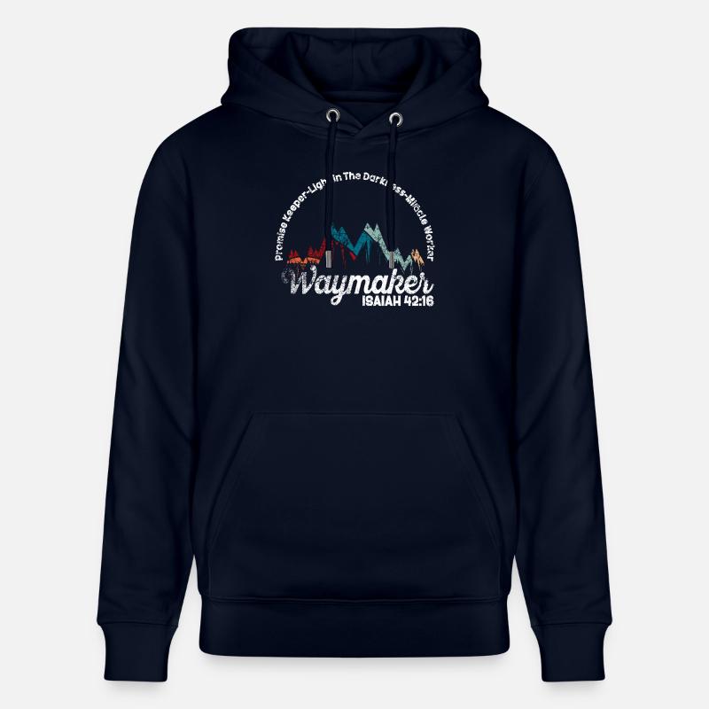 Wegweiser, Versprechenshüter, Wundertäter - Stanley/Stella Unisex Bio-Hoodie CRUISER  - Navy