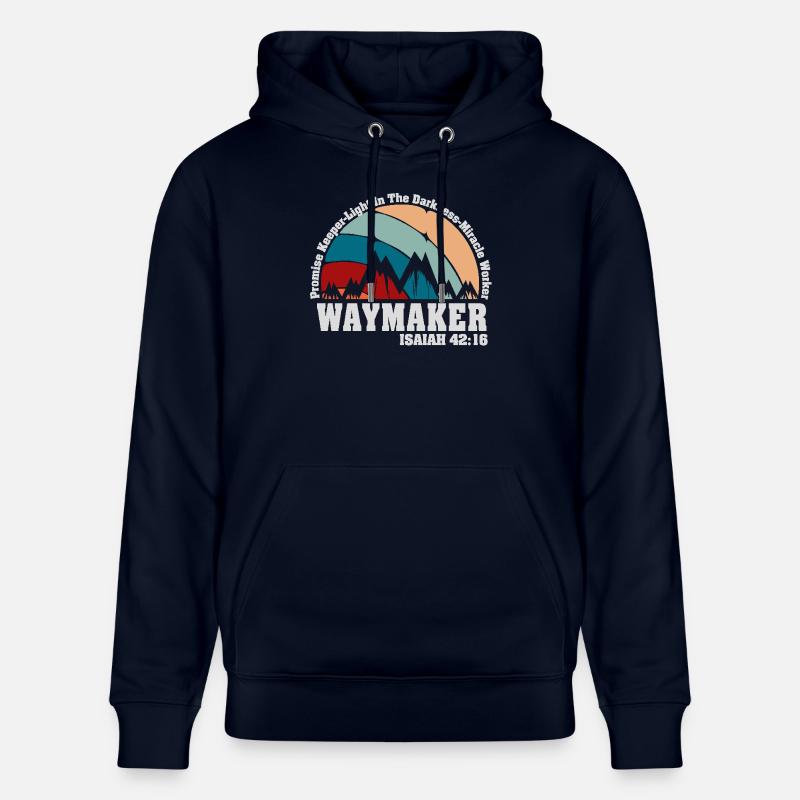 Wegweiser, Versprechenshüter, Wundertäter - Stanley/Stella Unisex Bio-Hoodie CRUISER - Navy