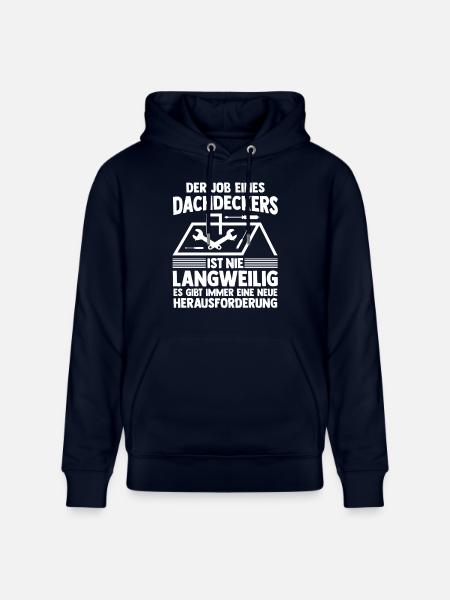 Master Roofer Roofer - Stanley/Stella CRUISER Unisex Organic Hoodie - navy