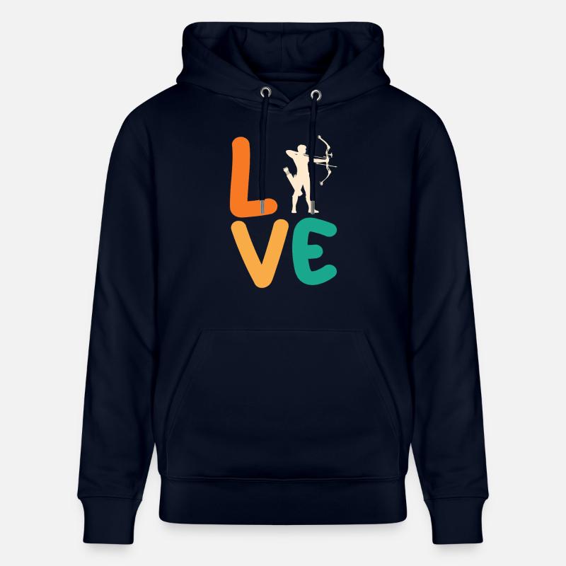 Bogenschütze Bogenschießen - Stanley/Stella Unisex Bio-Hoodie CRUISER  - Navy