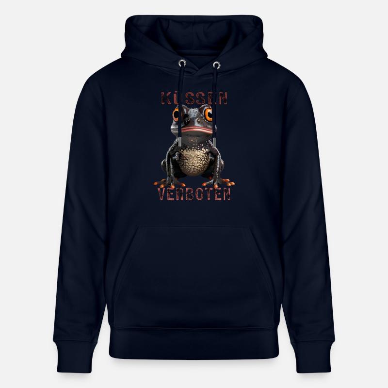 BAISON DE GRENOUILLE INTERDITE - Sweat à capuche bio CRUISER Stanley/Stella Unisexe - marine