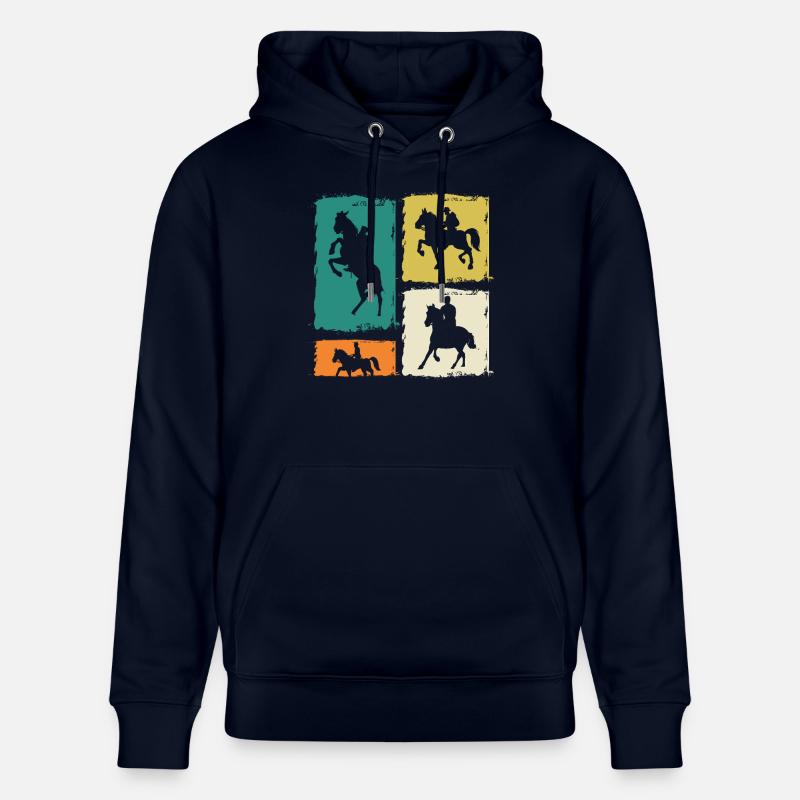 Cheval - Sweat à capuche bio CRUISER Stanley/Stella Unisexe - marine