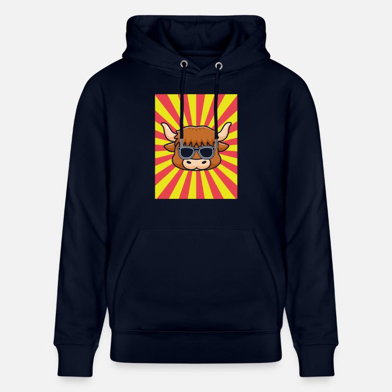 Bovins de buffle Bœufs - Sweat à capuche bio CRUISER Stanley/Stella Unisexe - marine